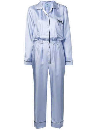 Prada pajama style jumpsuit £1,660 - Shop SS19 Online - Fast Delivery, Free Returns