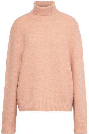 Oversized brushed knitted turtleneck sweater | FRAME | Sale up to 70% off | THE OUTNET
