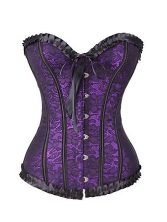 Women's Corset Plain Drawstring Lace Strapless Vintage Sexy Punk & Gothic Tops Skinny Purple Red 8869440 2022 – $20.51