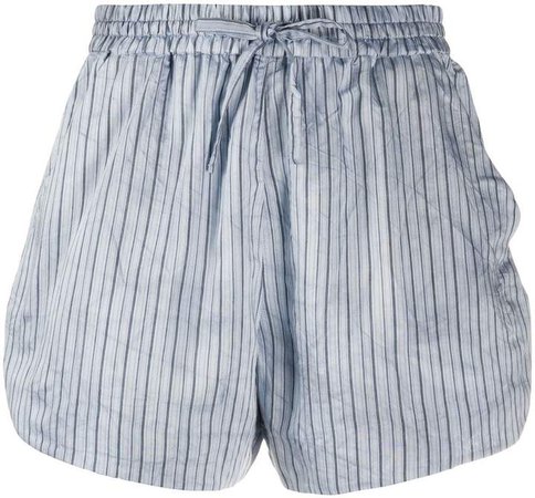 striped print shorts