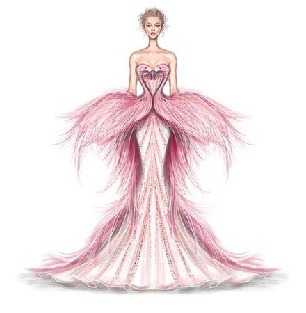 pink flamingo gown - Google Search