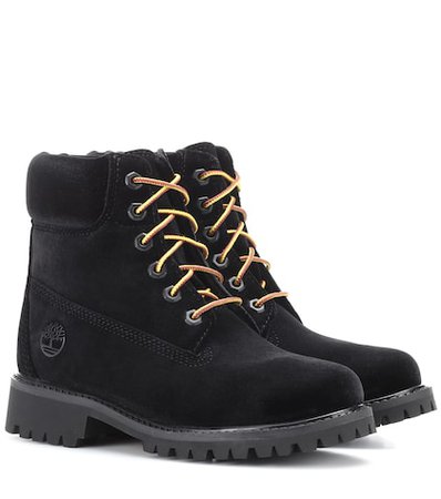 x Timberland velvet ankle boots