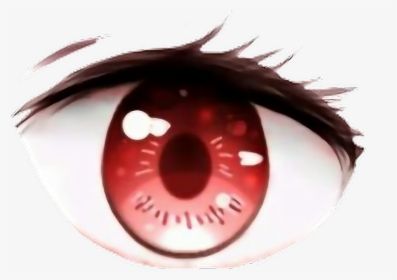 red anime eye