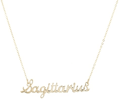 Sagittarius gold necklace