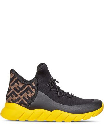 Shop Fendi tech knit FF sneakers with Express Delivery - FARFETCH