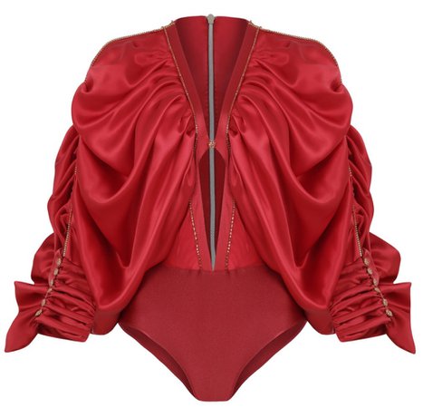 Raisa Vanessa red bodysuit (fw19/20) €2105