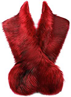 Amazon.com: red Faux Fur Collar for Winter Coat: Clothing, Shoes & Jewelry