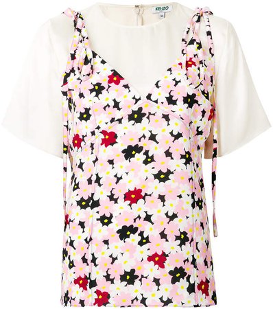 floral layered top
