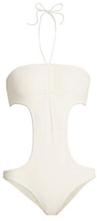 The Carolyn Cut Out Swimsuit - Womens - Cream