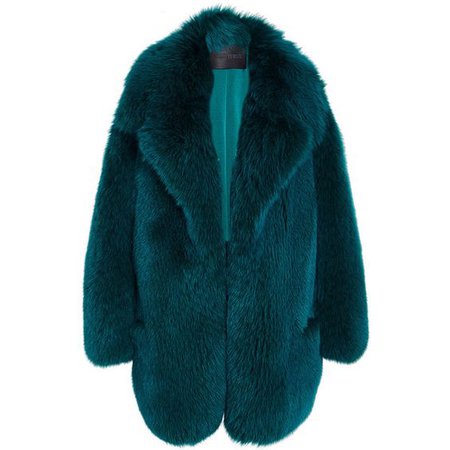 Katie Ermilio Fox Fur Coat
