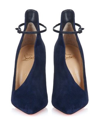 Christian Louboutin Vampydoly suede pumps.