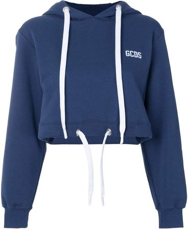 Gcds logo print cropped sweatshirt
