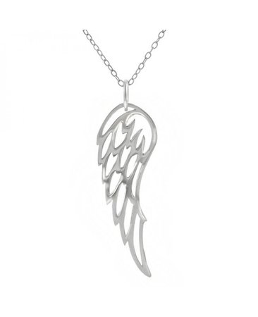 Angel Wing Necklace, Silver Wing Necklace | The Name Necklace