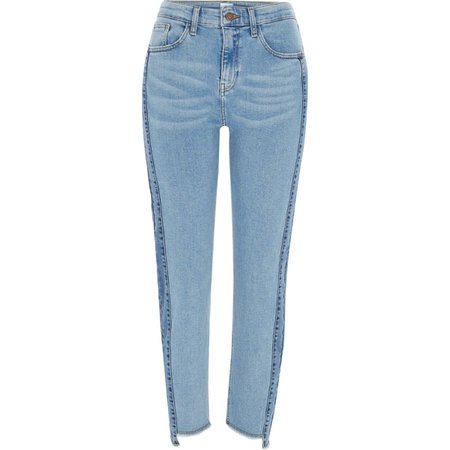 Blue Casey shadow side panel slim fit jeans - Straight & Slim Jeans - Jeans - women
