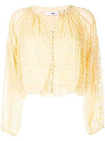 b+ab Embroidered long-sleeve Blouse - Farfetch