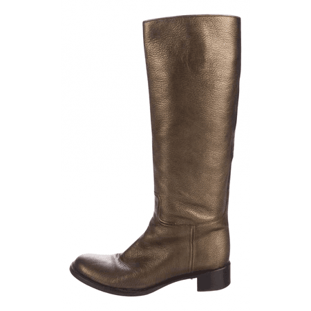 prada leather riding boots | vestaire collective