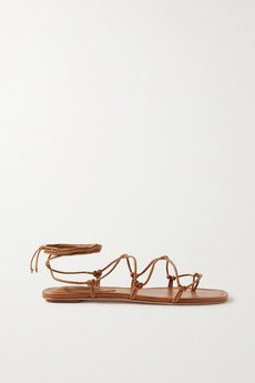 brown flat strappy sandals
