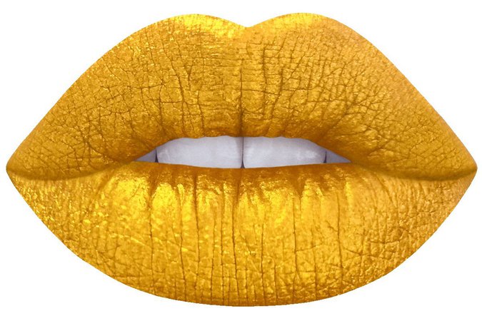 Metallic Yellow Lipstick