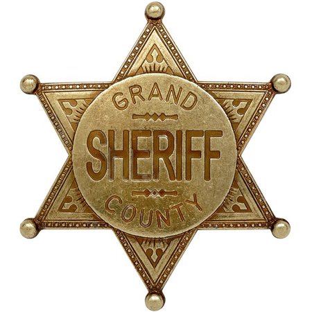 Gold Coloured Grand Countyn Sheriff Badge from Denix