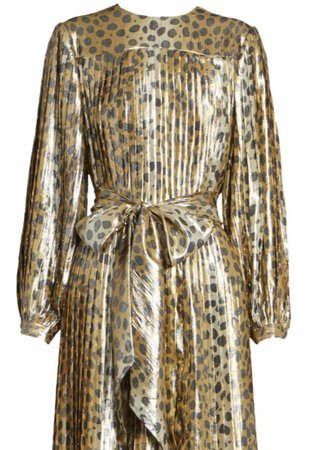 Marc Jacobs Runway leopard lame dress