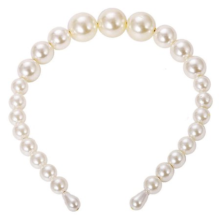 Trendy Big Pearl Headband for Women Elegant White Pearl Wedding Party Hair Accessories Bridal Headwear Hairband Head Hoop| | - AliExpress