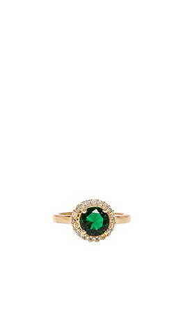 Vanessa Mooney The Corrine Ring in Emerald | REVOLVE
