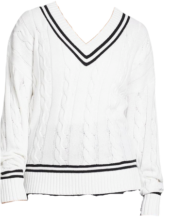 Cable Knit Tennis Sweater