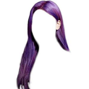 purple hair png