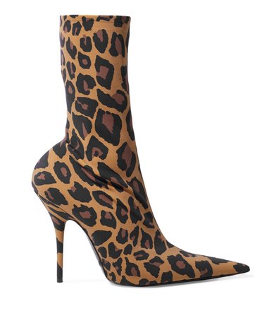 Balenciaga Leopard Knife Boots