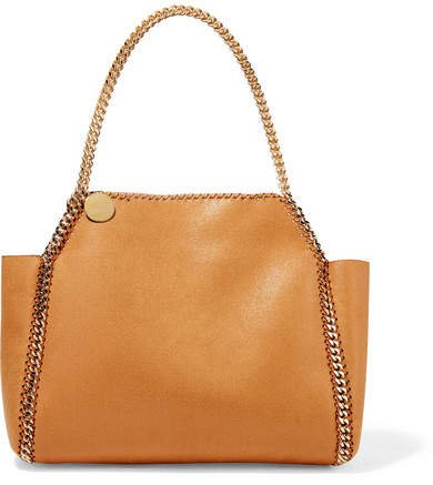 The Falabella Reversible Faux Brushed-leather Tote - Tan