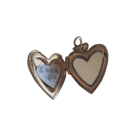 heart locket necklace aesthetic