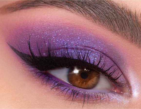Purple Glitter Eye