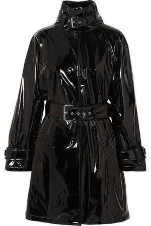Moschino | Belted vinyl trench coat | NET-A-PORTER.COM