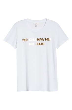 1901 No Champagne No Gain Graphic Tee | Nordstrom