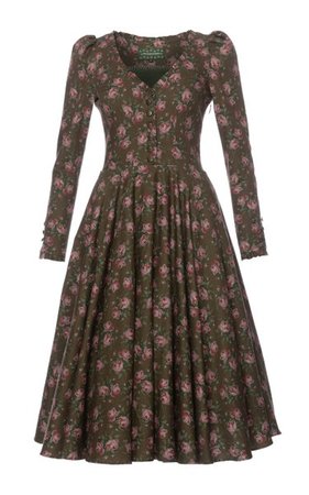 Mariella Cotton Midi Dress By Lena Hoschek | Moda Operandi