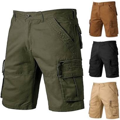 green cargo shorts men - Google Search