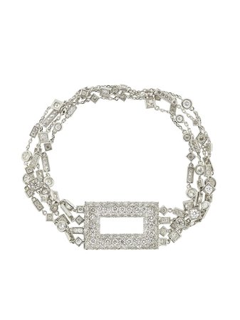 MARIANI 18kt white gold diamond Cosmo bracelet