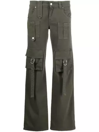 Blumarine straight-leg cargo-pocket Trousers - Farfetch