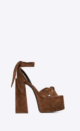 brown platform heels