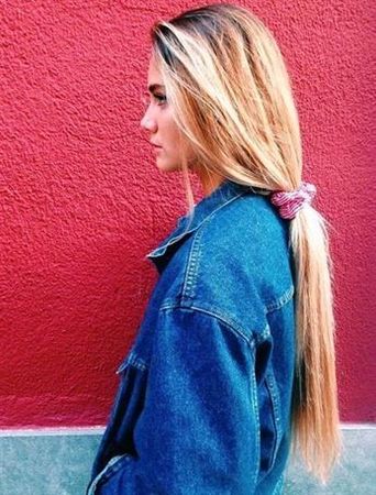 Low Ponytail with Scrunchie