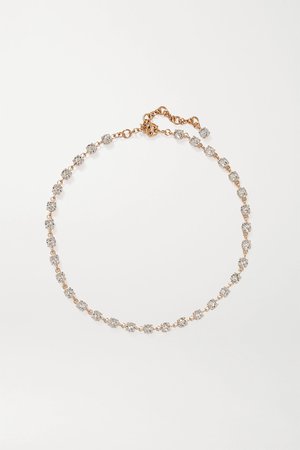 Gold Gold-tone Swarovski crystal necklace | Roxanne Assoulin | NET-A-PORTER