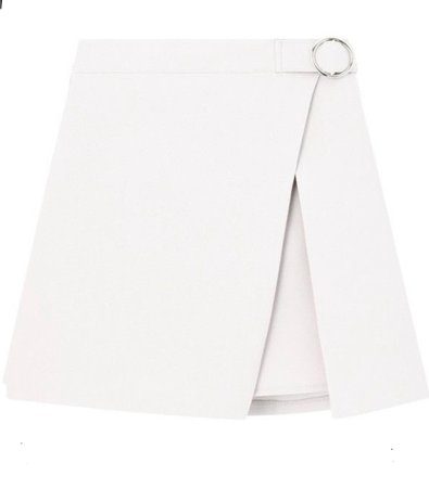 white mini skirt/short