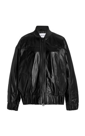 Leather Track Jacket By Stand Studio | Moda Operandi
