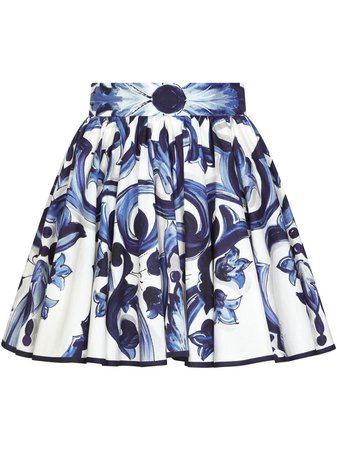 Dolce & Gabbana Majolica-print A-line Mini Skirt - Farfetch