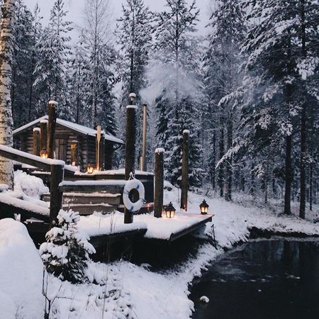 winter cabin | Tumblr