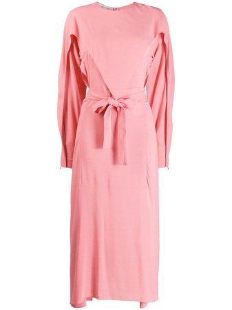 Stella Mccartney Layered Midi Dress 585909SNA60 Pink | Farfetch