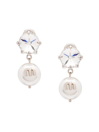 Miu Miu Solitaire Jewels Earrings Aw20 | Farfetch.Com