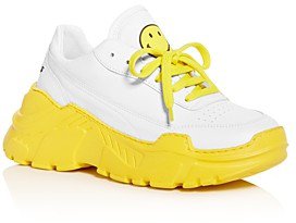 Women's Zenith Yellow Smile Low-Top Sneakers