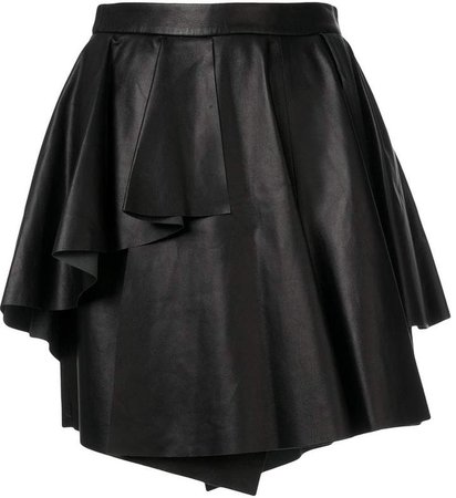 asymmetric layered skirt
