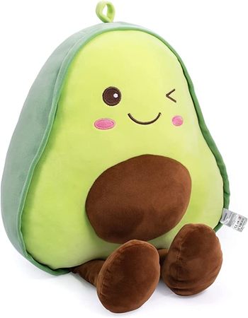 Amazon.com: AASSOO 16.5 Inch Snuggly Stuffed Avocado Fruit Soft Plush Toy Hugging Pillow Gifts for Kids, Girl, Boy, and Friends Christmas : Toys & Games